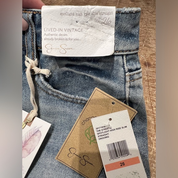 Jessica Simpson Spotlight High Rise Slim Straight Jeans - Picture 4 of 10